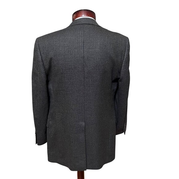 Hart Schaffner‎ Marx Gold Trumpeter Wool Blazer Sport Coat 39R USA Gray Brown - Picture 4 of 15
